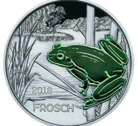 COLOURFUL CREATURES SERIES  –  2018 AUSTRIAN “FROG” COIN