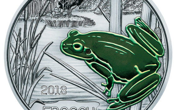 COLOURFUL CREATURES SERIES  –  2018 AUSTRIAN “FROG” COIN