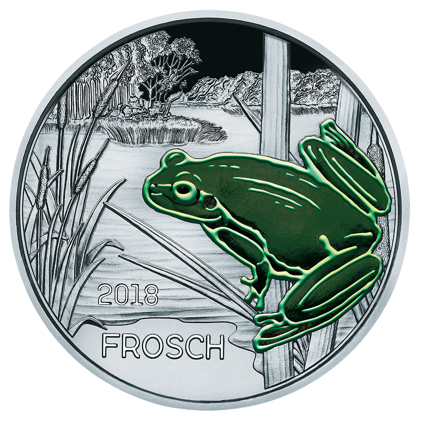 COLOURFUL CREATURES SERIES  –  2018 AUSTRIAN “FROG” COIN