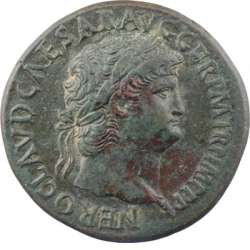 Néron, sesterce, Rome, 64-65