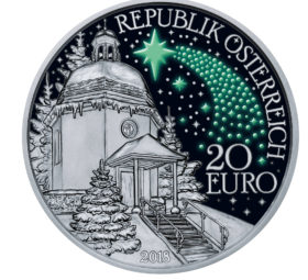 Austrian 2018 “Silent night” 2/3 once silver coin