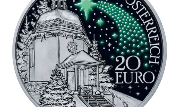 Austrian 2018 “Silent night” 2/3 once silver coin