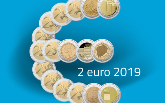 Les pièces de 2 € commémorative 2019