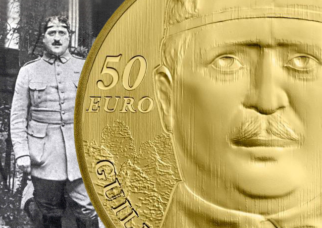 Pièces de 10€ et 50€ 1/4 OZ Or  Guillaume Apollinaire – Monnaie de Paris 2018