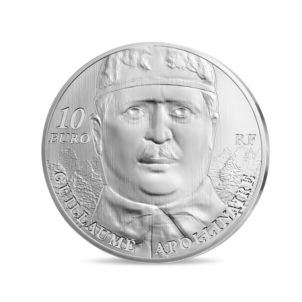 Pièces de 10€ et 50€ 1/4 OZ Or Guillaume Apollinaire - Monnaie de Paris 2018