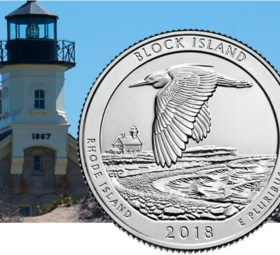 2018 Quarter dollar honoring Block Island National Wildlife Refuge