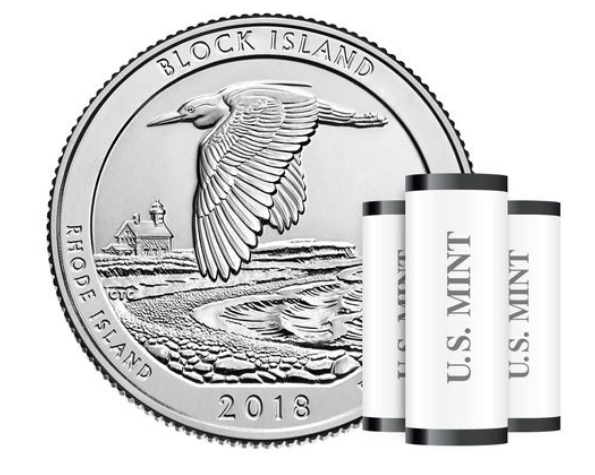Nouveau quart de dollar 2018 de l'US mint - Refuge de Block Island
