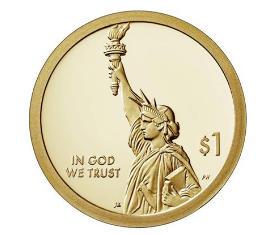 Nouvelles pièces commémoratives 1 dollar USA, émises le 14 décembre 2018