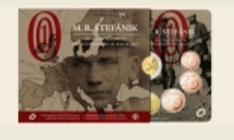 National Hero STEFANIK, heart of 2019 slovakian numismatic program
