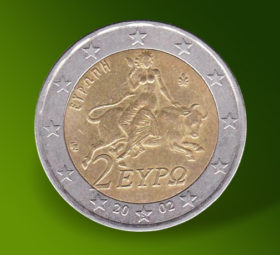 A Greek 2 euro coin from 2002 for 80,000 euros!