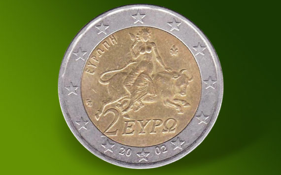 A Greek 2 euro coin from 2002 for 80,000 euros!
