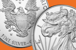 2019 silver one once bullion coin of US MINT
