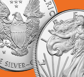 2019 silver one once bullion coin of US MINT