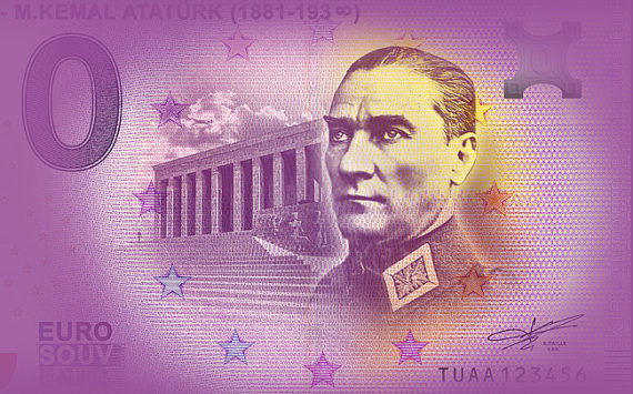 Zero euro ATATÜRK 2019 – Euro Souvenir Banknote