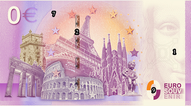 Zero euro ATATÜRK 2019 - Euro Souvenir Banknote