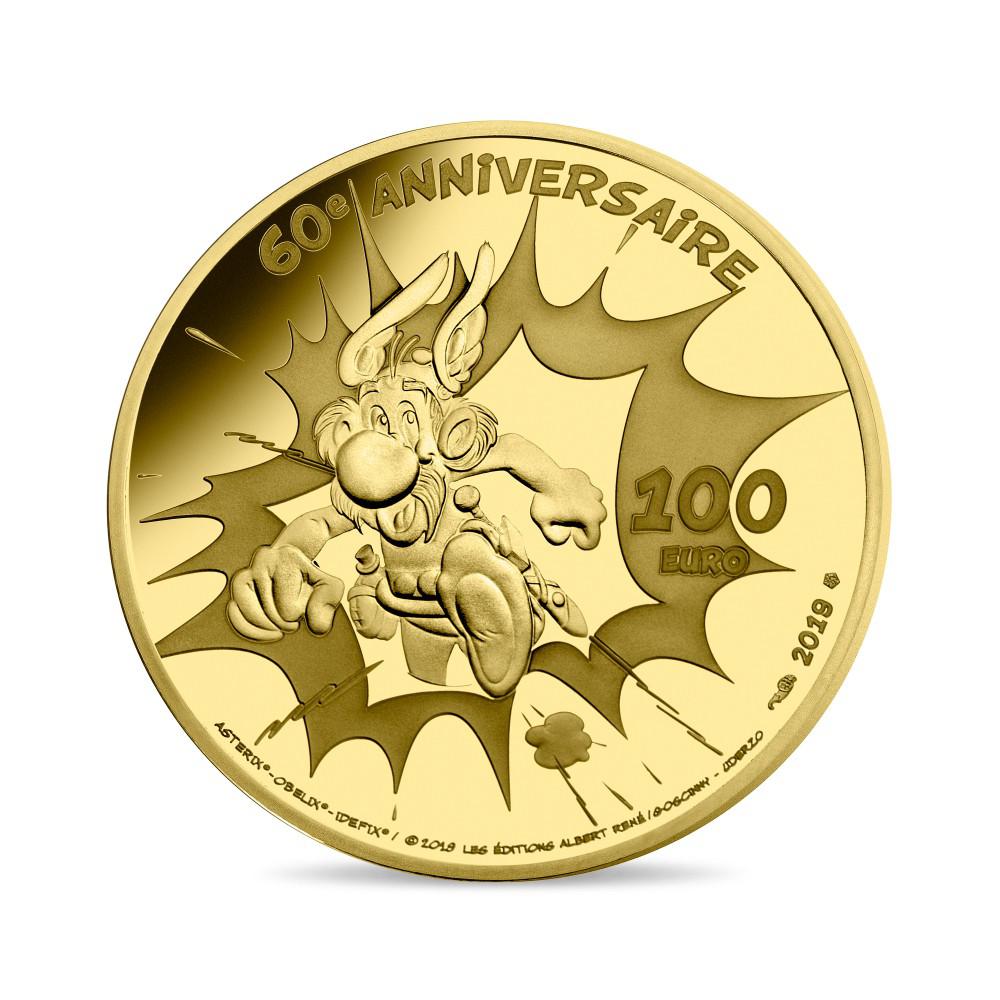 Série de 3 pièces en or et argent Astérix – 60e anniversaire 2019 Monnaie de Paris