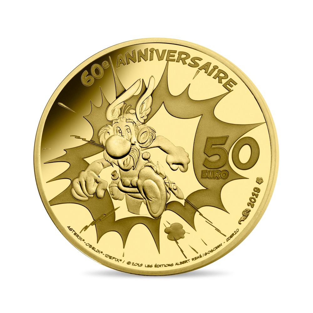 Série de 3 pièces en or et argent Astérix – 60e anniversaire 2019 Monnaie de Paris