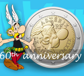 France 2019 €2 commemorative coin: 60th birthday of Asterix