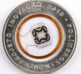 Stunning euro polymer pattern coin of Portugal