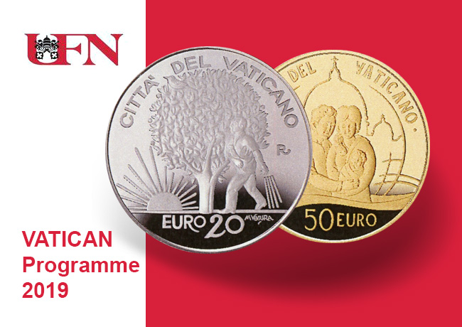 Programme numismatique 2019 du VATICAN