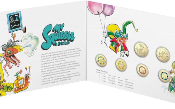 2019 Mr SQUIGGLE coin collection by Royal Australian Mint
