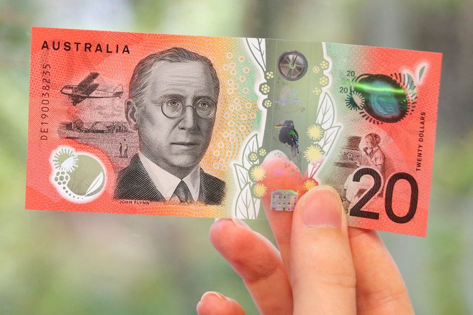 Un medecin volant sur le nouveau billet 2019 de 20 dollars australien