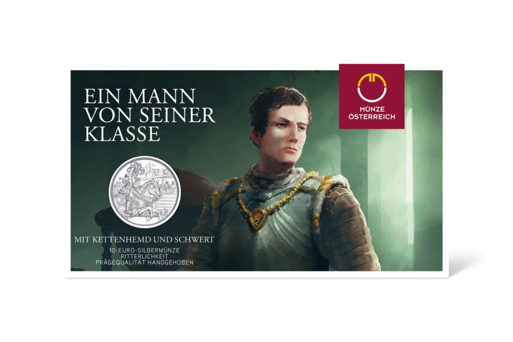 10€ Chevalerie 2019 et le 825éme anniversaire de la Monnaie d'Autriche