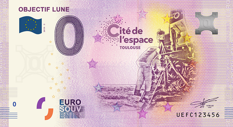 Billets zero euro 2019 France - 0 euro Souvenir