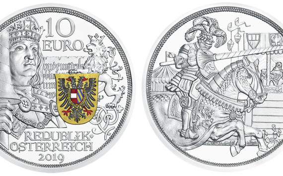 10€ Chevalerie 2019 et le 825éme anniversaire de la Monnaie d’Autriche