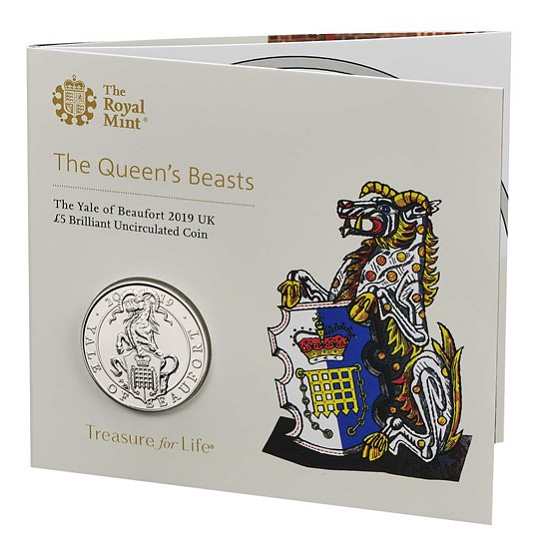 The Yale of Beaufort - Queen’s Beasts collection - Royal Mint 2019