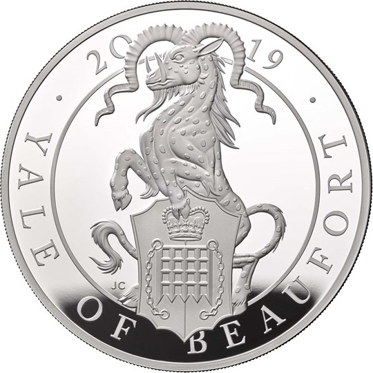 Five-Ounce Silver Proof Coin - The Yale of Beaufort - Queen’s Beasts collection - Royal Mint 2019