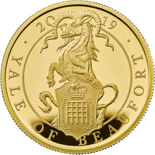One Ounce Gold Proof Coin-The Yale of Beaufort - Queen’s Beasts collection - Royal Mint 2019