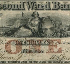 1861 Withdraw of WINSCONSIN dollars: riots for banknotes