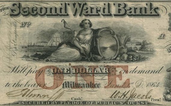 1861 Withdraw of WINSCONSIN dollars: riots for banknotes