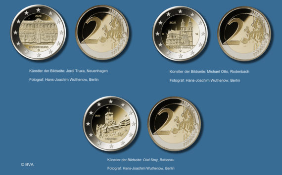 Germany: 2020 to 2022 €2 commemorative coins – “Bundesländer” series