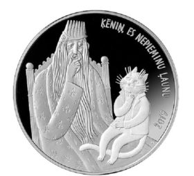 Latvia: a 2019 silver coin to commemorate the fairy tale Cat’s Mill