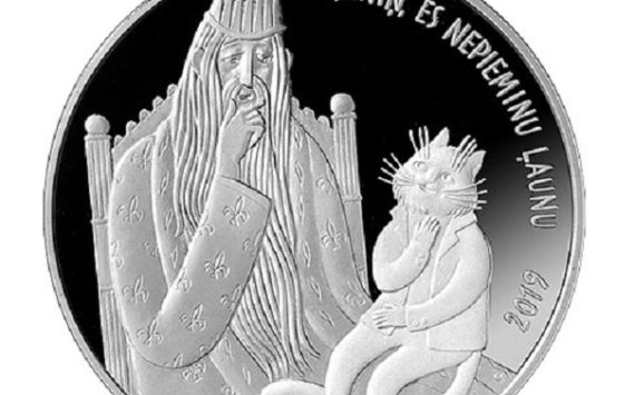 Latvia: a 2019 silver coin to commemorate the fairy tale Cat’s Mill