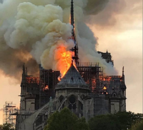 Notre Dame de Paris on fire!