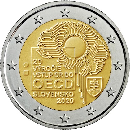 2 Euro Slovaquie e Anniversaire Adhesion Ocde Numismag