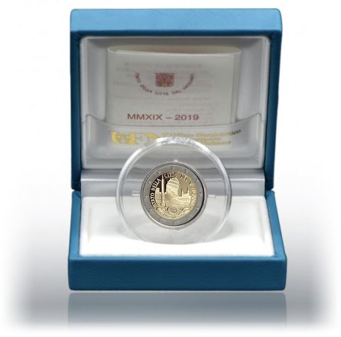 2 euro VATICAN 2019 coin 2 € commemorative 2019 Vatican for the 90th anniversary of the foundation of the Vatican State