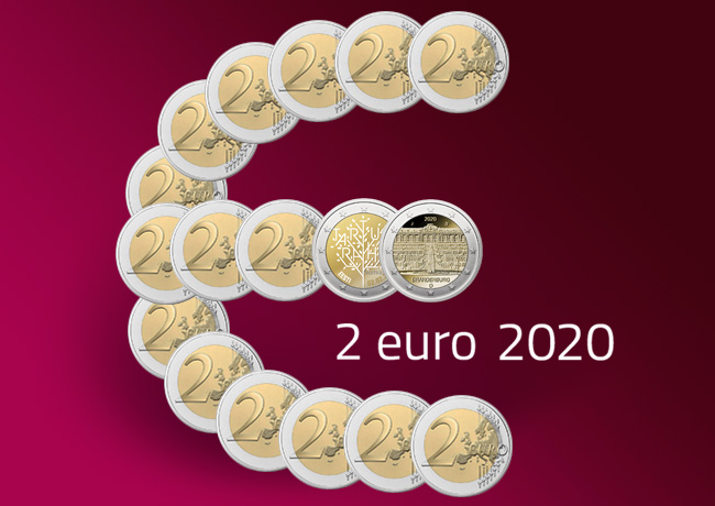 Pièces 2 euro commémoratives 2020