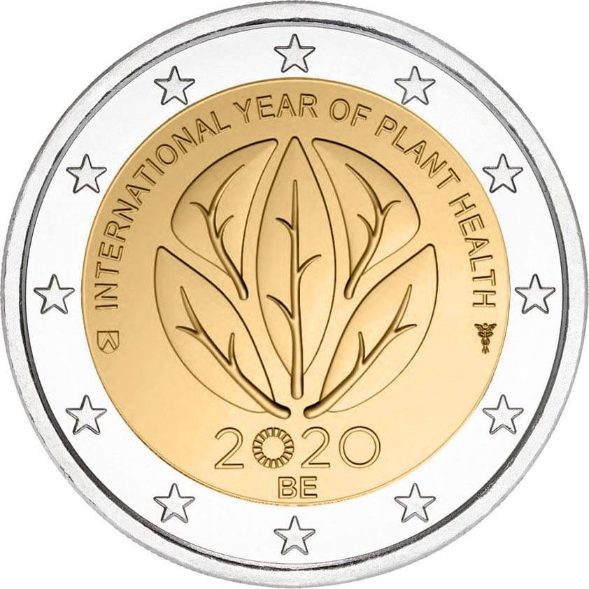 Pièces 2 euro commémoratives 2020 - 2€ Belgique 2020 - l'Année internationale de la santé des végétaux 2020