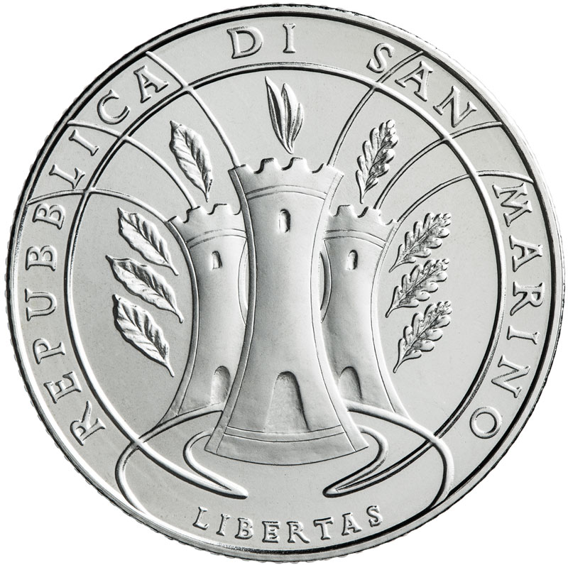 5 Euro coin silver BU San Marino, dedicated to the International Day of Forests - 2019