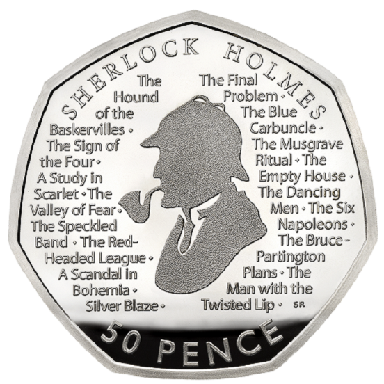 50 pence Sherlock HOLMES struck by Royal Mint