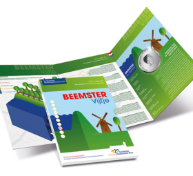 2019 €5 silver and €10 gold Beemster coin, from the KNM