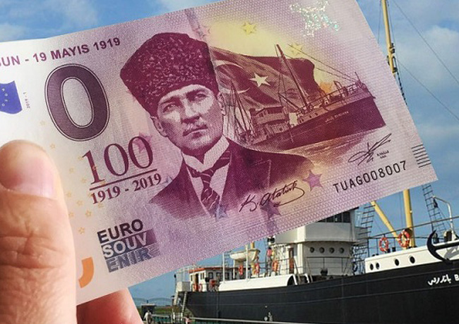 New 2019 zero euro banknotes series ATATURK – Mustafa KEMAL