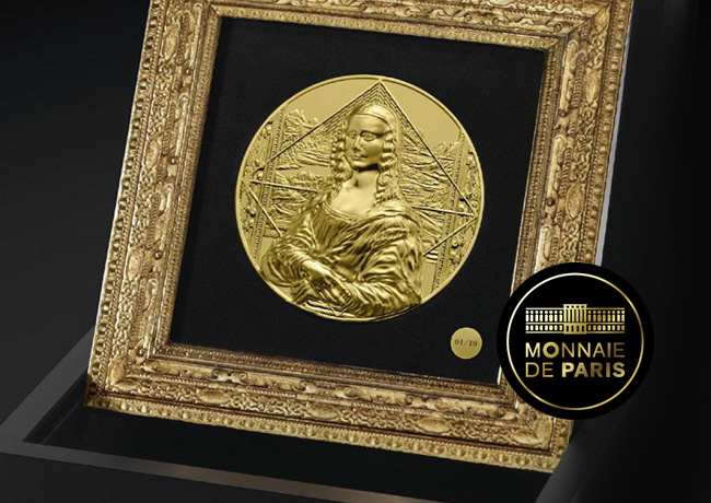 Une monnaie d’exception d’un kilo d’or – La Joconde monnaie de Paris 2019