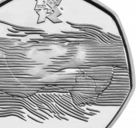 2011  50 pence swimmer coin – the rarest 50 pence coin, since 1969