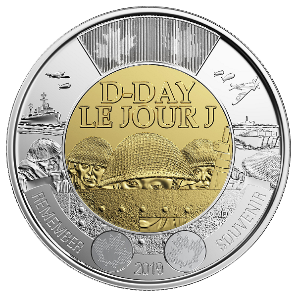 CANADA 2019 - 2019 commemorative coin "D DAY" - june 6th 1944