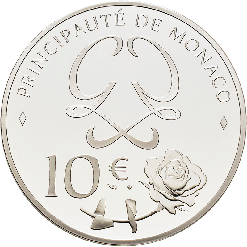 10€ Argent MONACO 2019 Princesse GRACE10€ Argent MONACO 2019